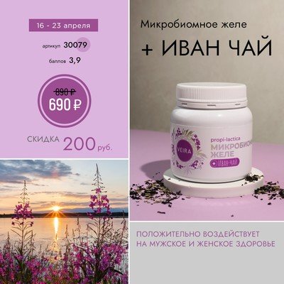 Микробиомное желе + Иван-чай